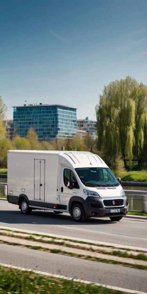 Willtransport fahrt in Wien mit Lieferwagen